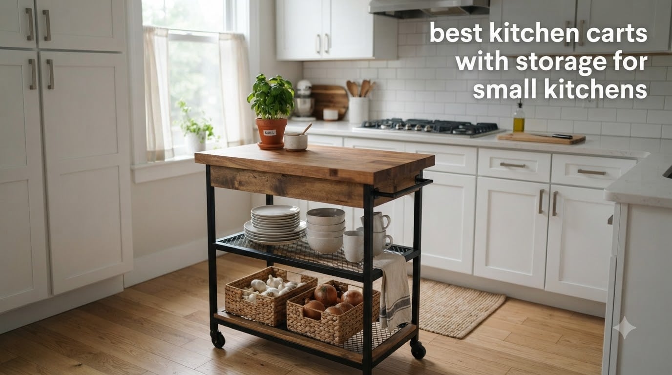 best kitchen carts with storage for small kitchens