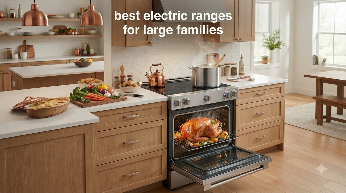 best electric ranges for large families