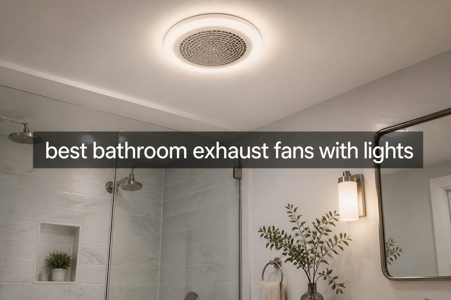 best bathroom exhaust fans with lights