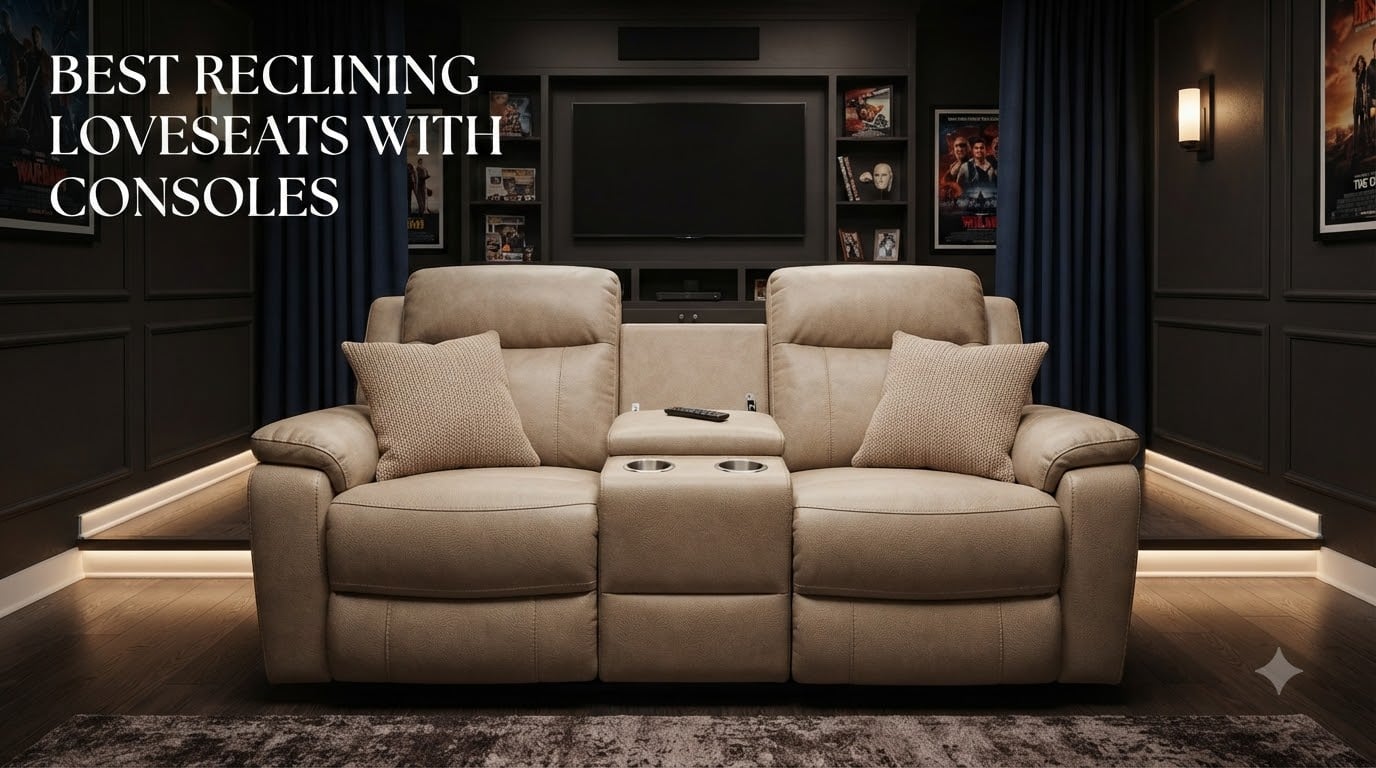 best reclining loveseats with consoles