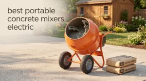 best portable concrete mixers electric