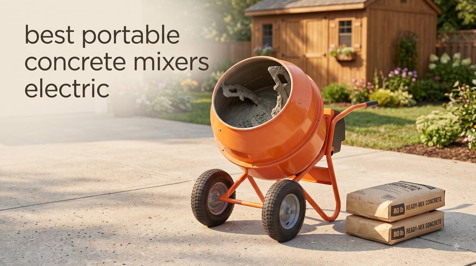 best portable concrete mixers electric