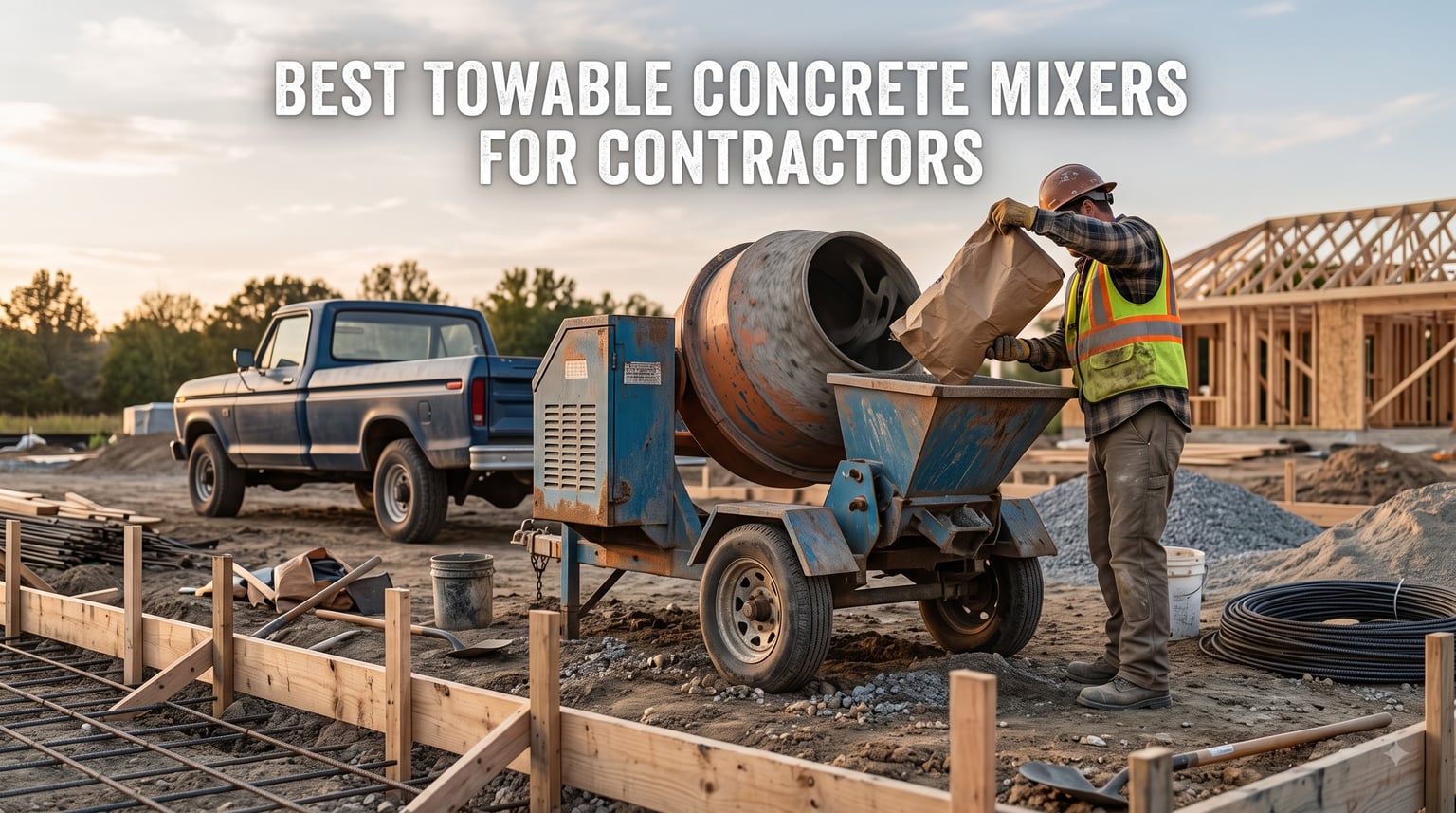 best towable concrete mixers for contractors