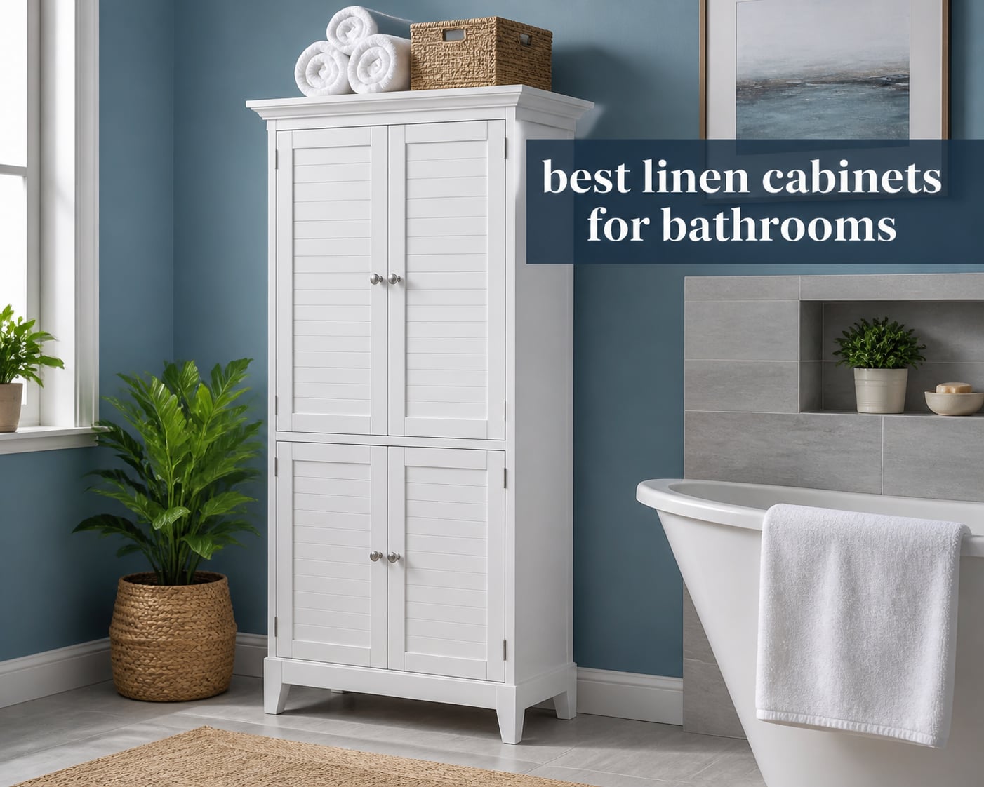 best linen cabinets for bathrooms