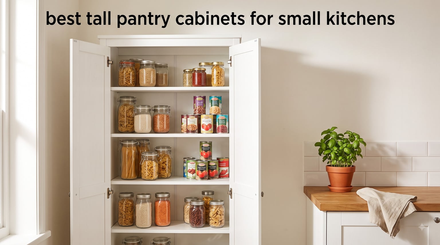 best tall pantry cabinets for small kitchens