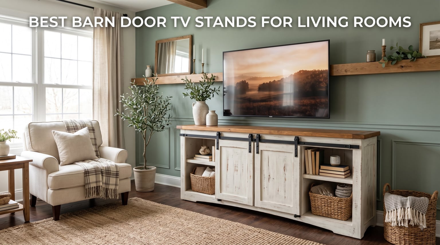 best barn door tv stands for living rooms