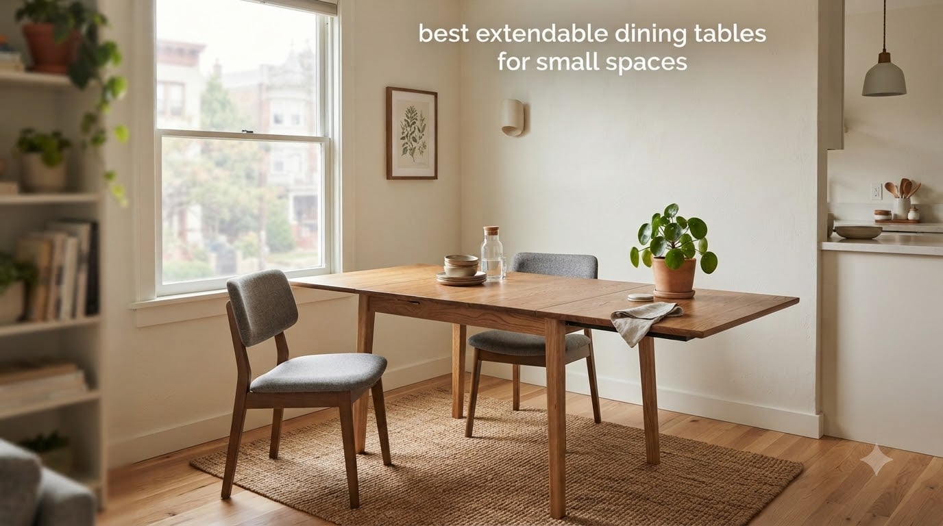 best extendable dining tables for small spaces
