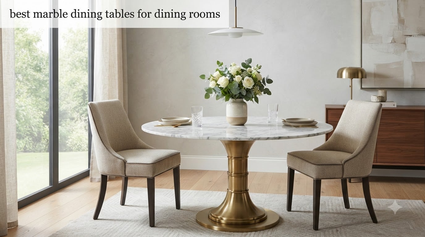 best marble dining tables for dining rooms