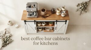 best coffee bar cabinets for kitchens