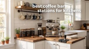 best coffee bar stations for kitchens