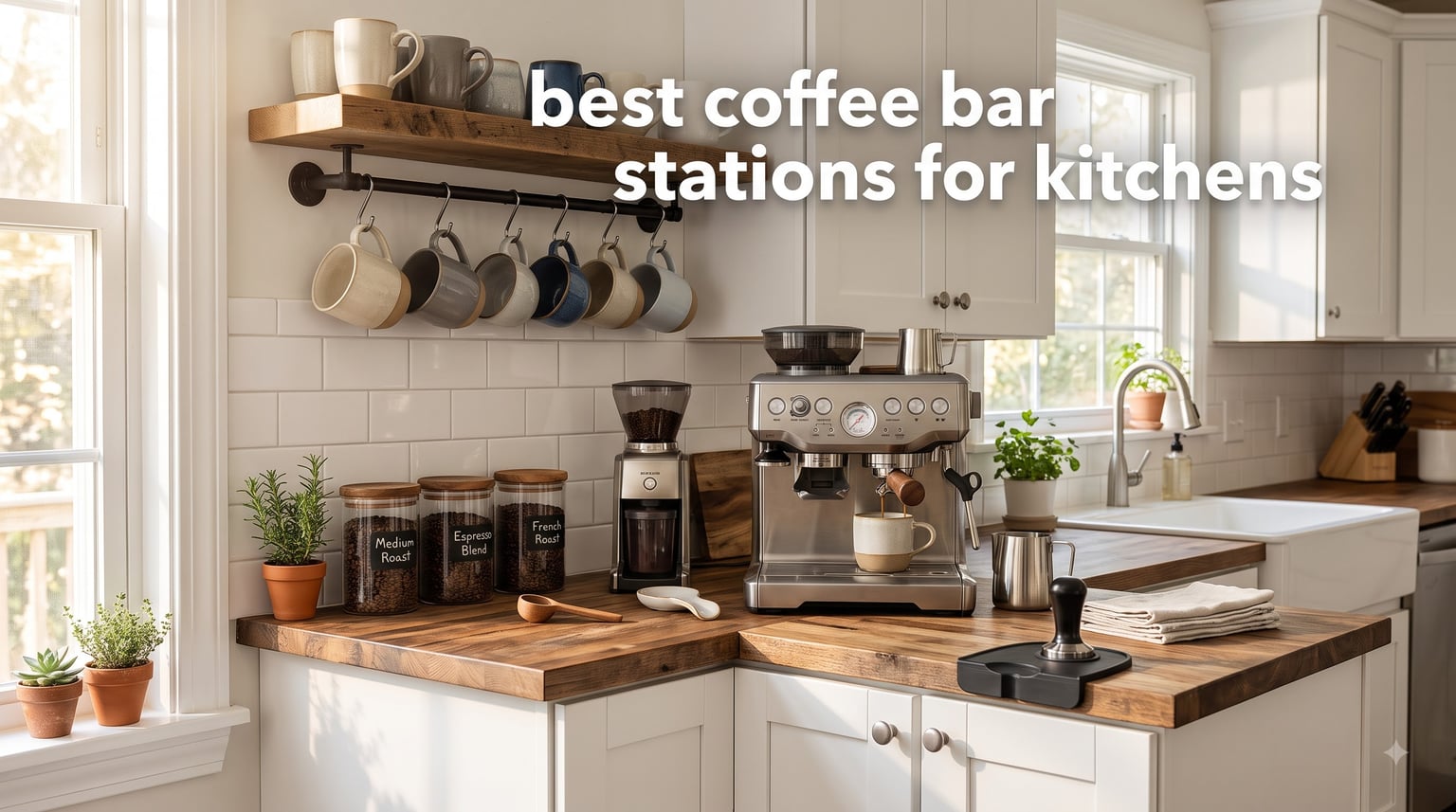 best coffee bar stations for kitchens