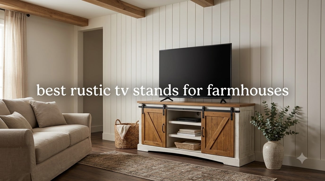 best rustic tv stands for farmhouses