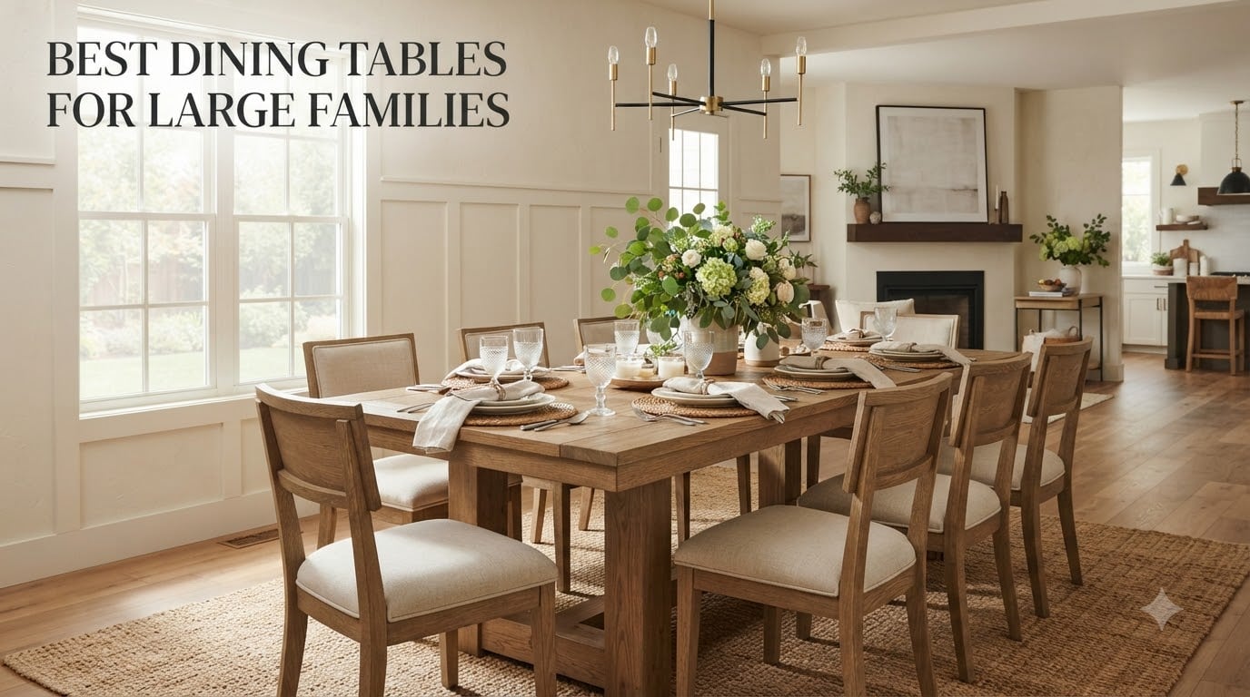 best dining tables for large families