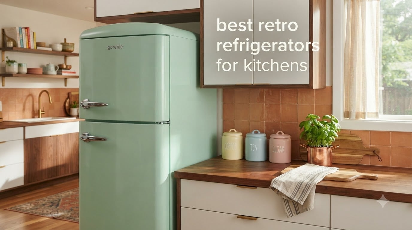 best retro refrigerators for kitchens