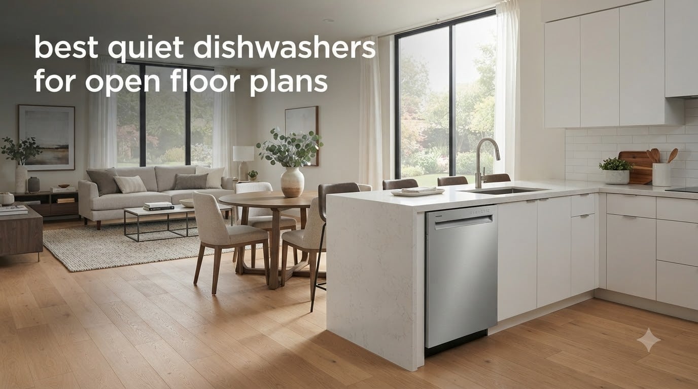 best quiet dishwashers for open floor plans