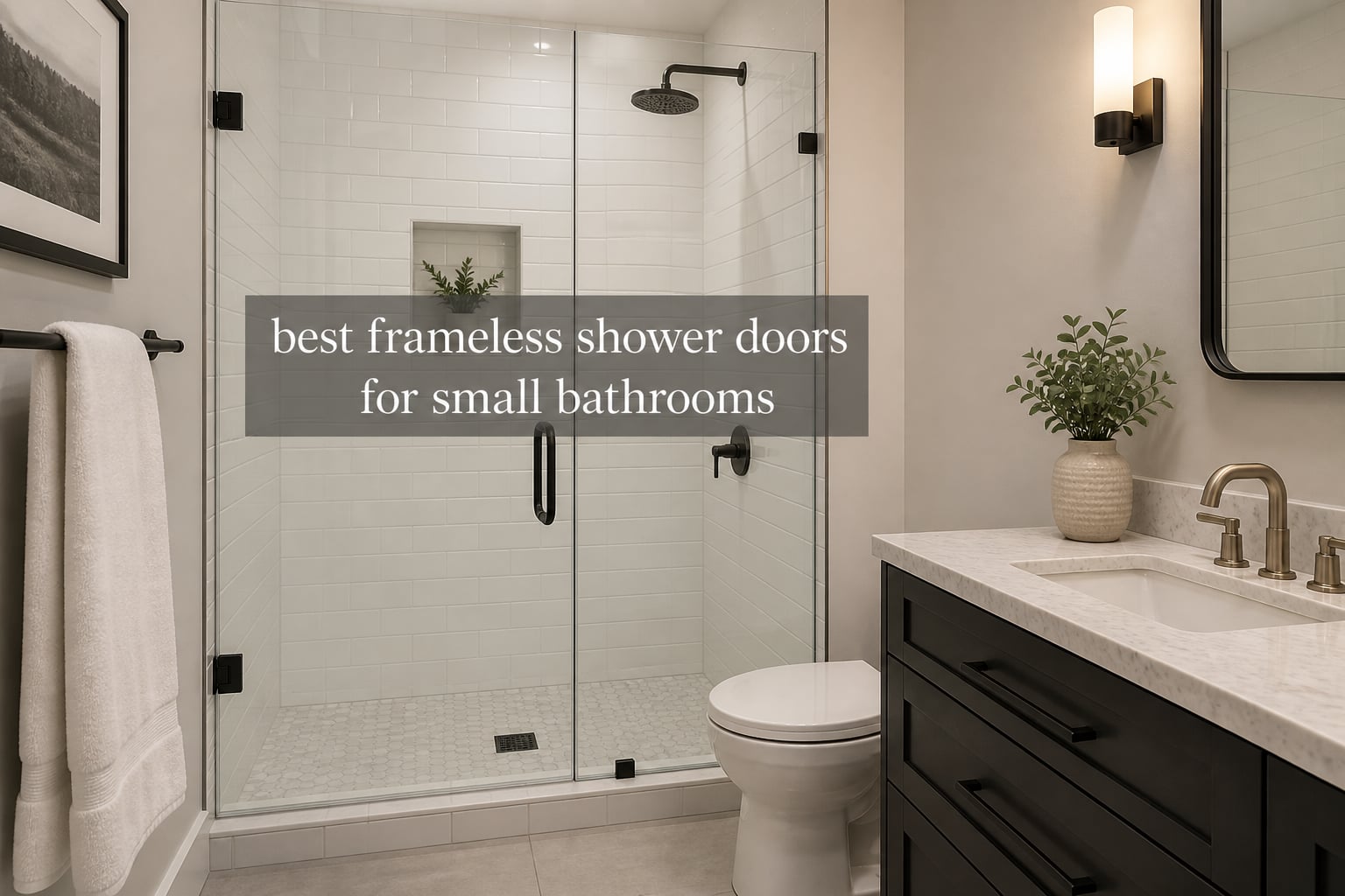 best frameless shower doors for small bathrooms