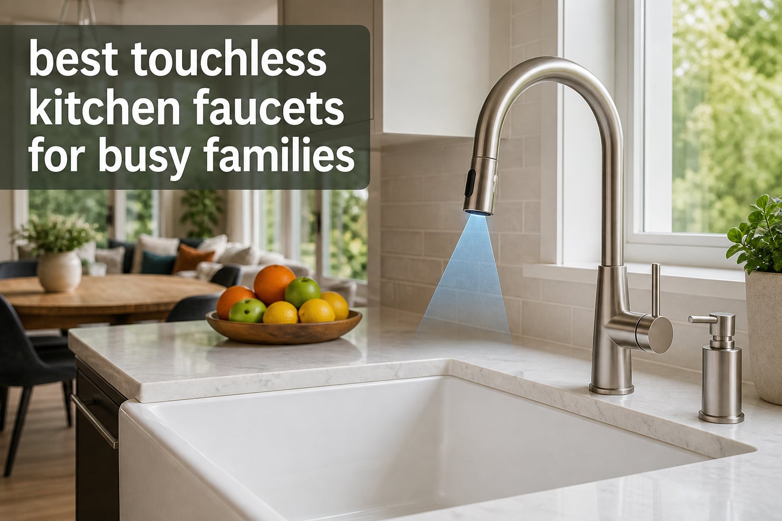 best touchless kitchen faucets for busy families