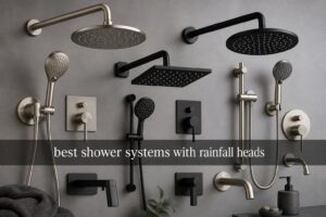 best shower systems with rainfall heads