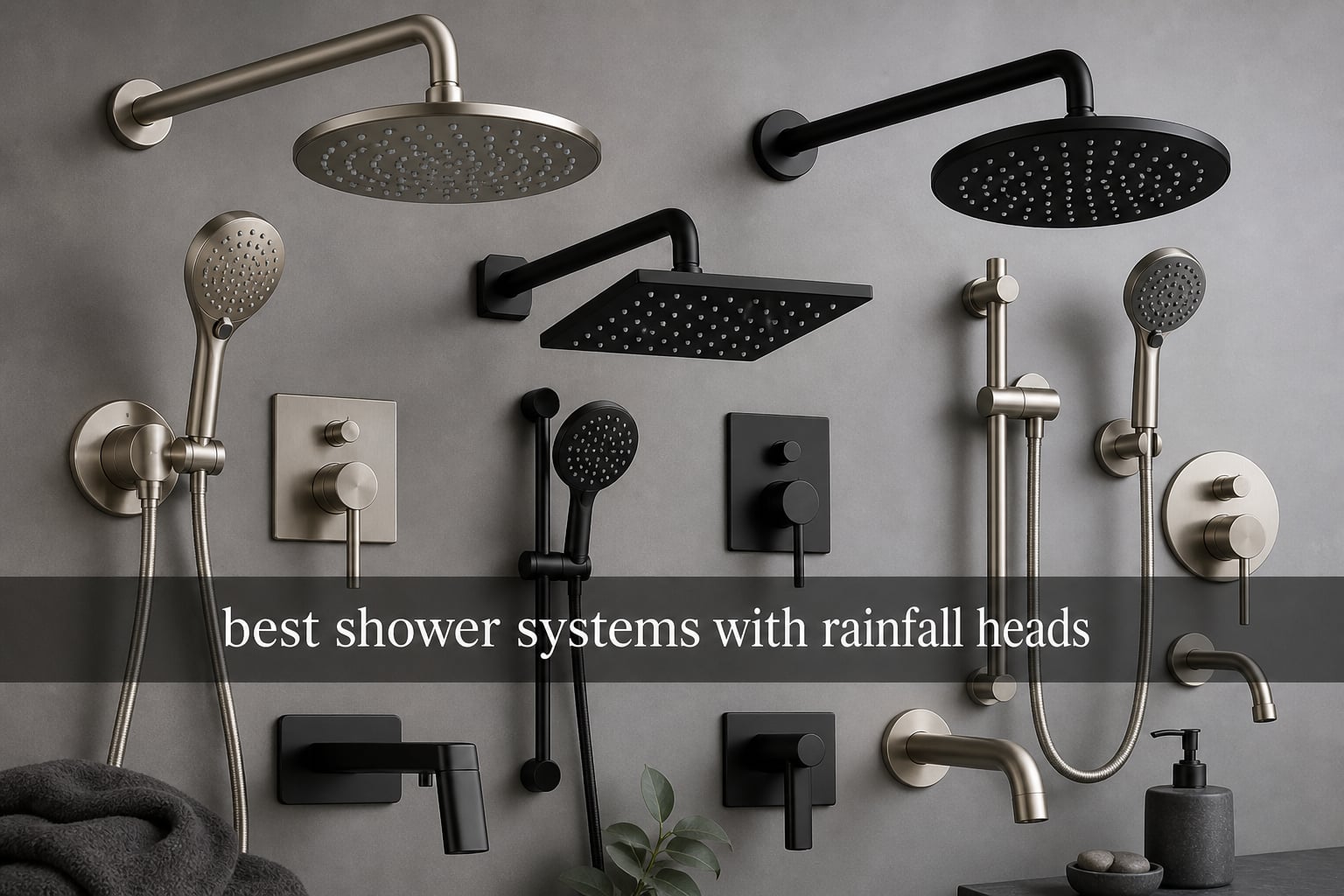 best shower systems with rainfall heads