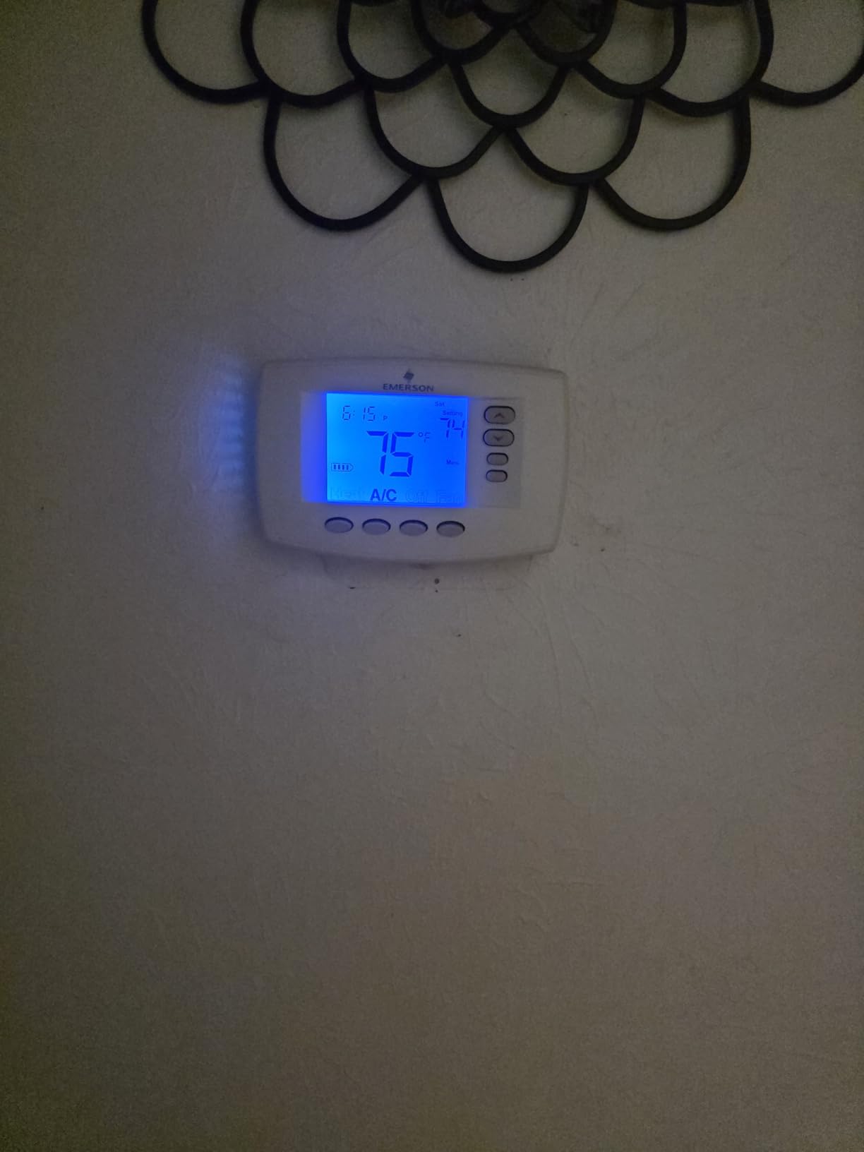 White-Rodgers 90 Series Blue, Programmable Thermostat, 1F95EZ-0671 customer photo 2