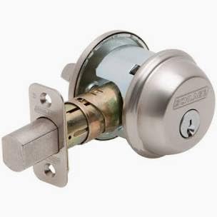 Schlage Single Cylinder Front Door Deadbolt, Satin Nickel | Single cylinder deadbolt with keyed outside & thumbturn inside, Universal fit, Highest residential security & durability customer photo 2