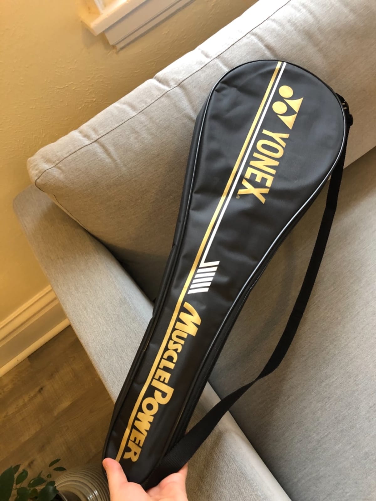 Yonex Badminton Racket Muscle Power Series with Full Cover High Tension Pre Strung Racquets customer photo 1