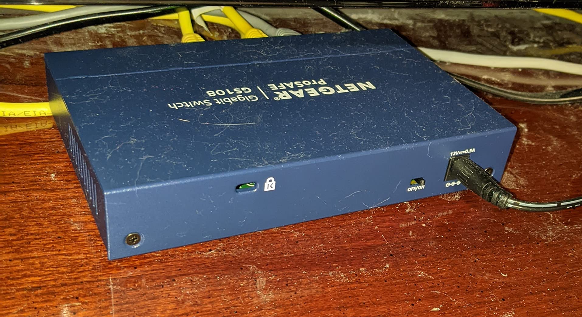 NETGEAR 8-Port Gigabit Ethernet Unmanaged Network Switch (GS108) | Desktop or Wall Mount customer photo 1