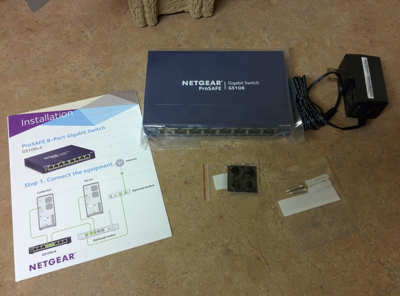 NETGEAR 8-Port Gigabit Ethernet Unmanaged Network Switch (GS108) | Desktop or Wall Mount customer photo 2