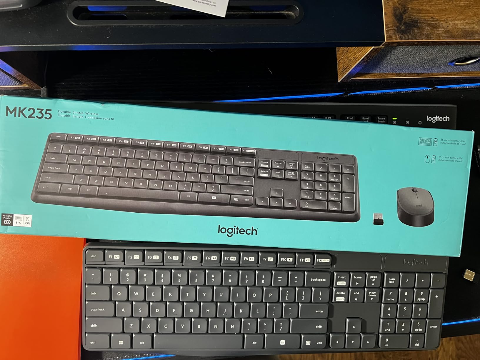Logitech MK235 Full Size Wireless Keyboard and Mouse Combo customer photo 2