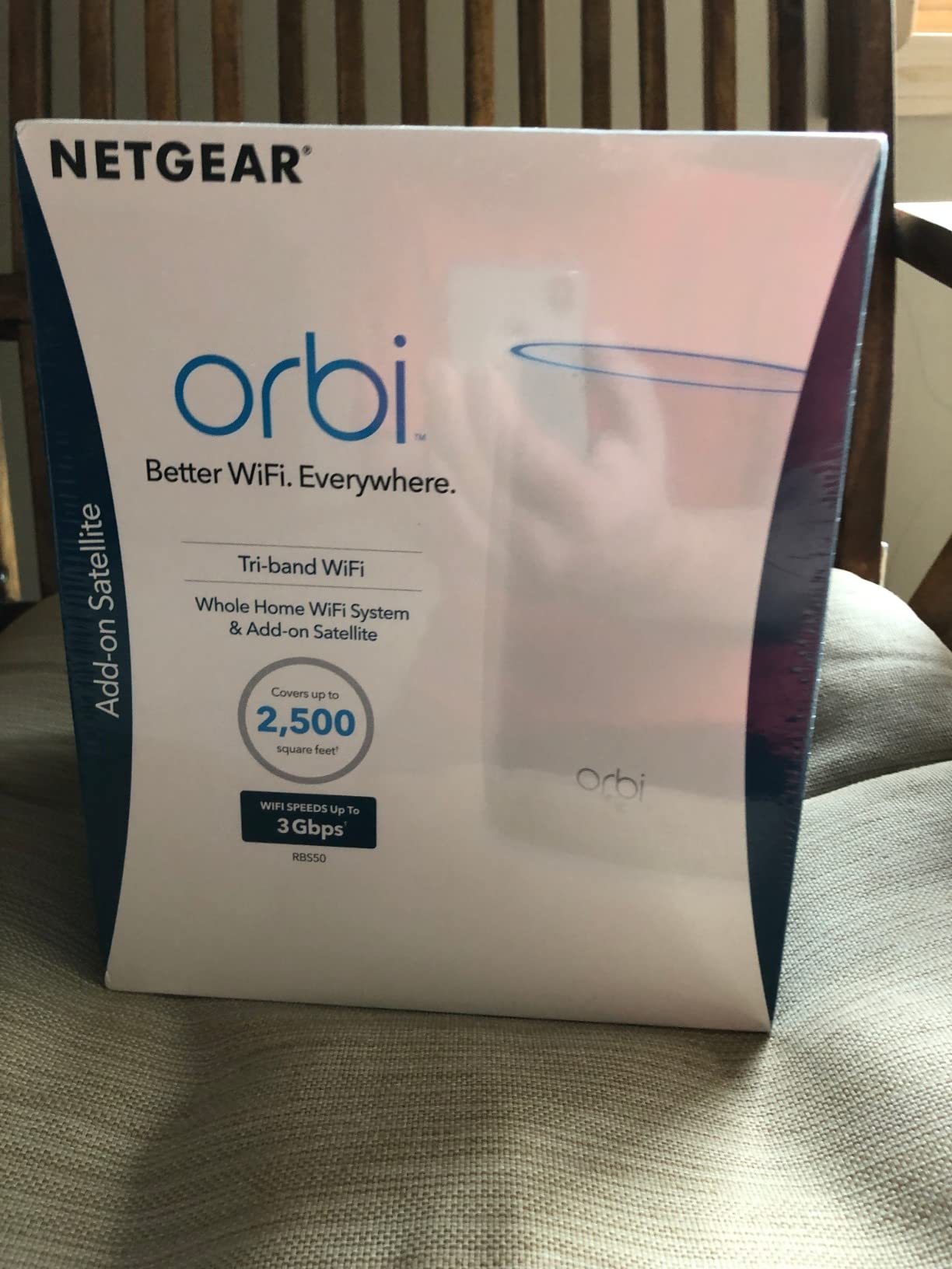 NETGEAR Orbi Ultra-Performance Whole Home Mesh WiFi Satellite Extender (RBS50) - Works with Orbi Router, AC3000 customer photo 2