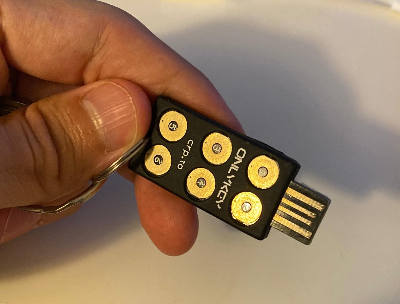 OnlyKey FIDO2 / U2F Security Key and Hardware Password Manager | Universal Two Factor Authentication | Portable Professional Grade Encryption | PGP/SSH/Yubikey OTP | Windows/Linux/Mac OS/Android customer photo 1