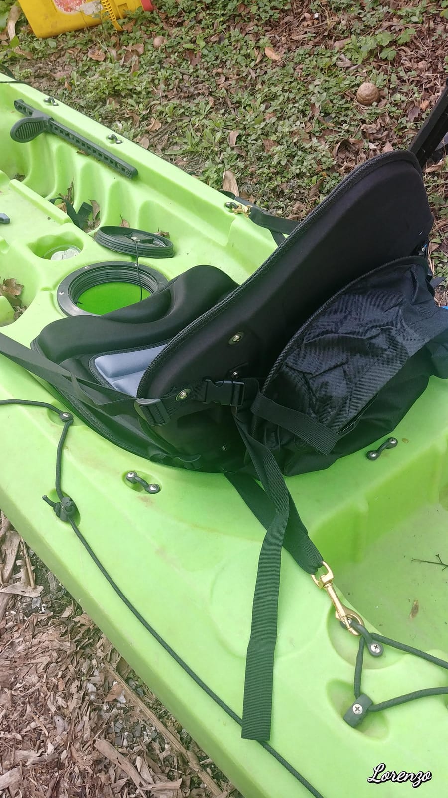Ultra thick OceanMotion Ergo-Fit sit on top Kayak seat w/storage bag customer photo 1