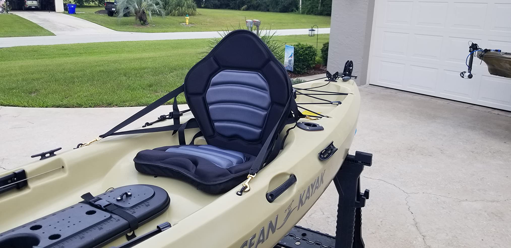 Ultra thick OceanMotion Ergo-Fit sit on top Kayak seat w/storage bag customer photo 2