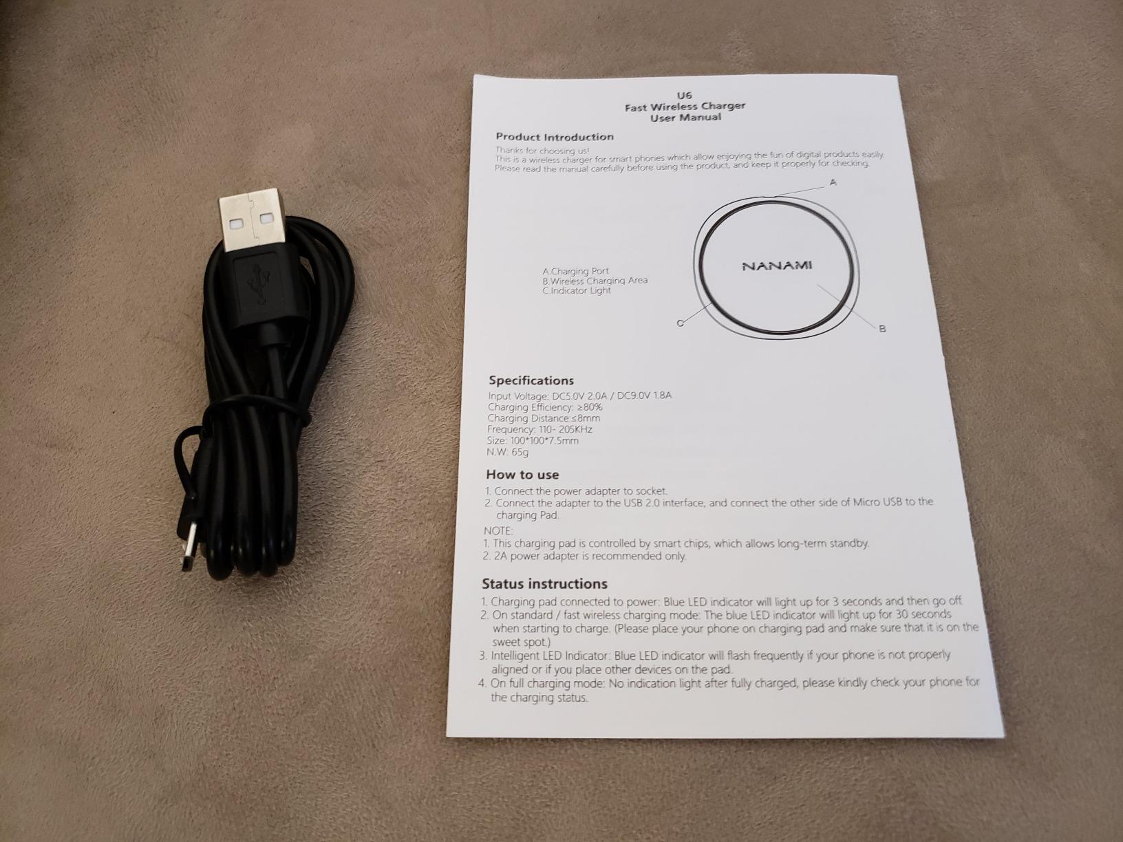 NANAMI 10W Max Wireless Charger Pad for iPhone, Samsung and Other Devices | Fast Charger Compatible with iPhone 17/16/15/14/13/12/11 Series, Samsung Galaxy S26/S25/S24/S23/S22, AirPods 2/3 - Pad Only customer photo 1