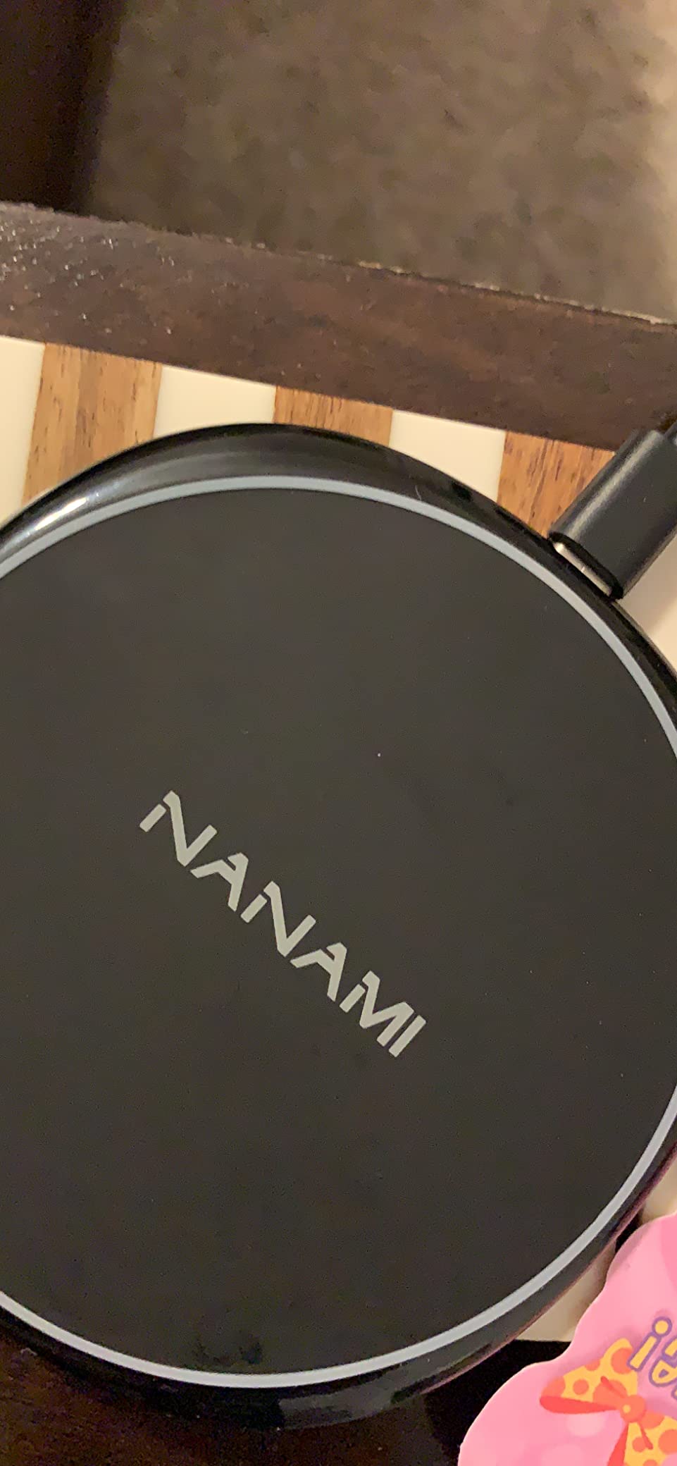NANAMI 10W Max Wireless Charger Pad for iPhone, Samsung and Other Devices | Fast Charger Compatible with iPhone 17/16/15/14/13/12/11 Series, Samsung Galaxy S26/S25/S24/S23/S22, AirPods 2/3 - Pad Only customer photo 2