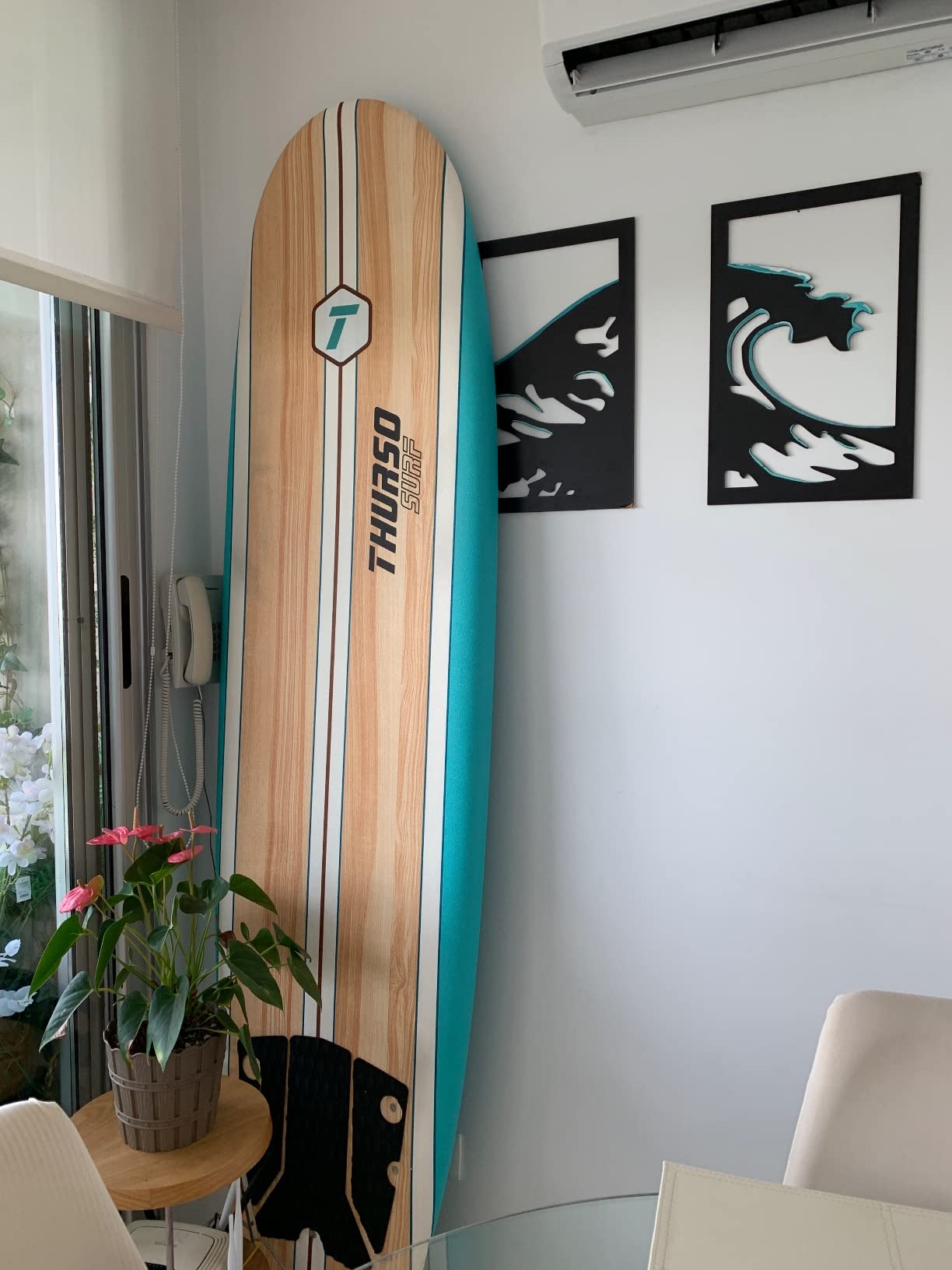 Thurso Surf 7/8 ft Soft Top Foam Beginner Surfboard for Adults and Kids Perfect Longboard for Surfing Beach Fun and Water Sports Lightweight and Durable Modern Design for All Levels of Surfers customer photo 1