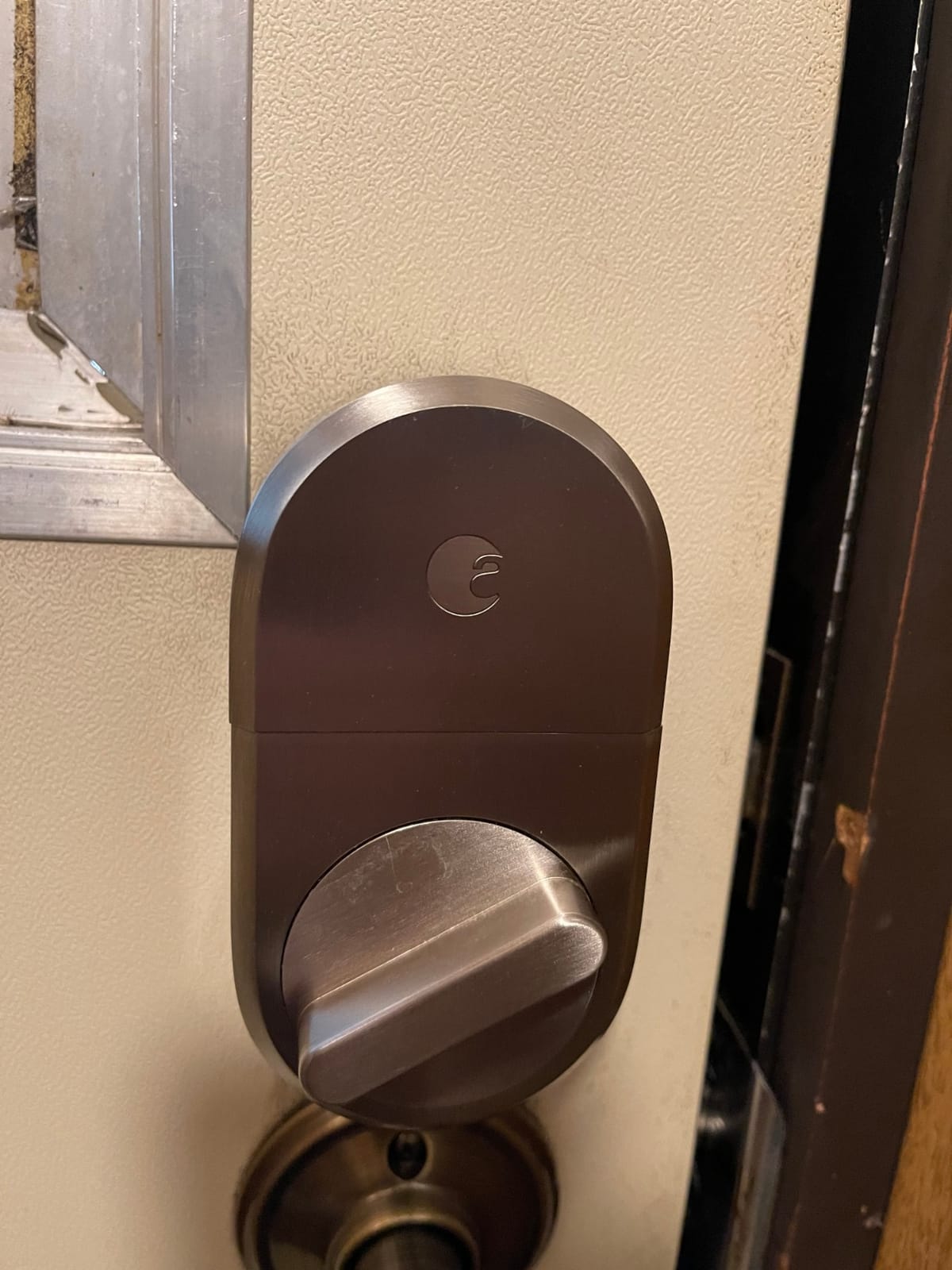 August Home Smart Lock + Connect Wi-Fi Bridge, Satin Nickel, Works with Alexa, Keyless Home Entry from Anywhere customer photo 1