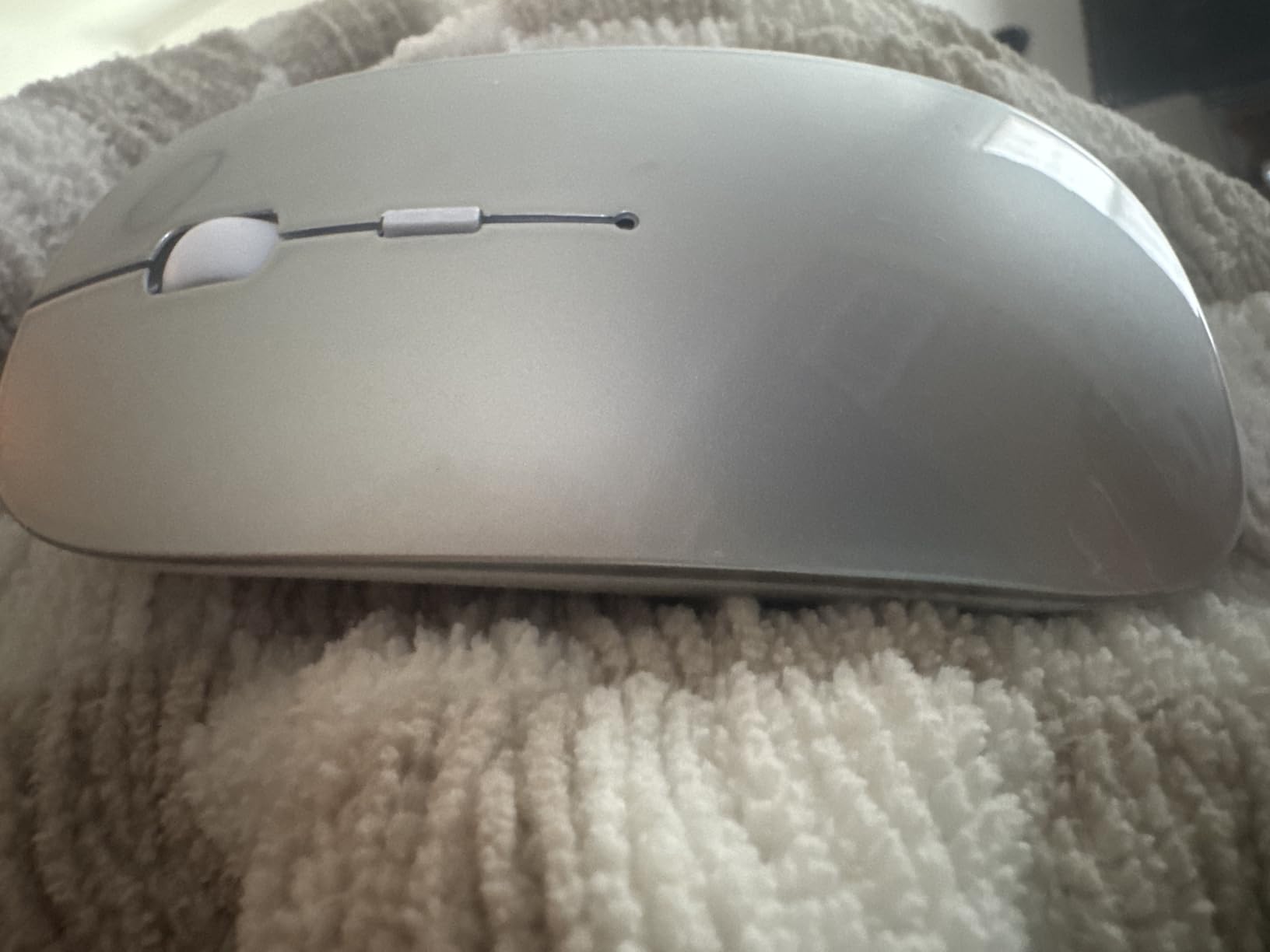 Bluetooth Wireless Mouse for Laptop mac MacBook ipad MacBook air MacBook pro pc Desktop Computer Windows Chromebook Notebook (Silver) customer photo 1