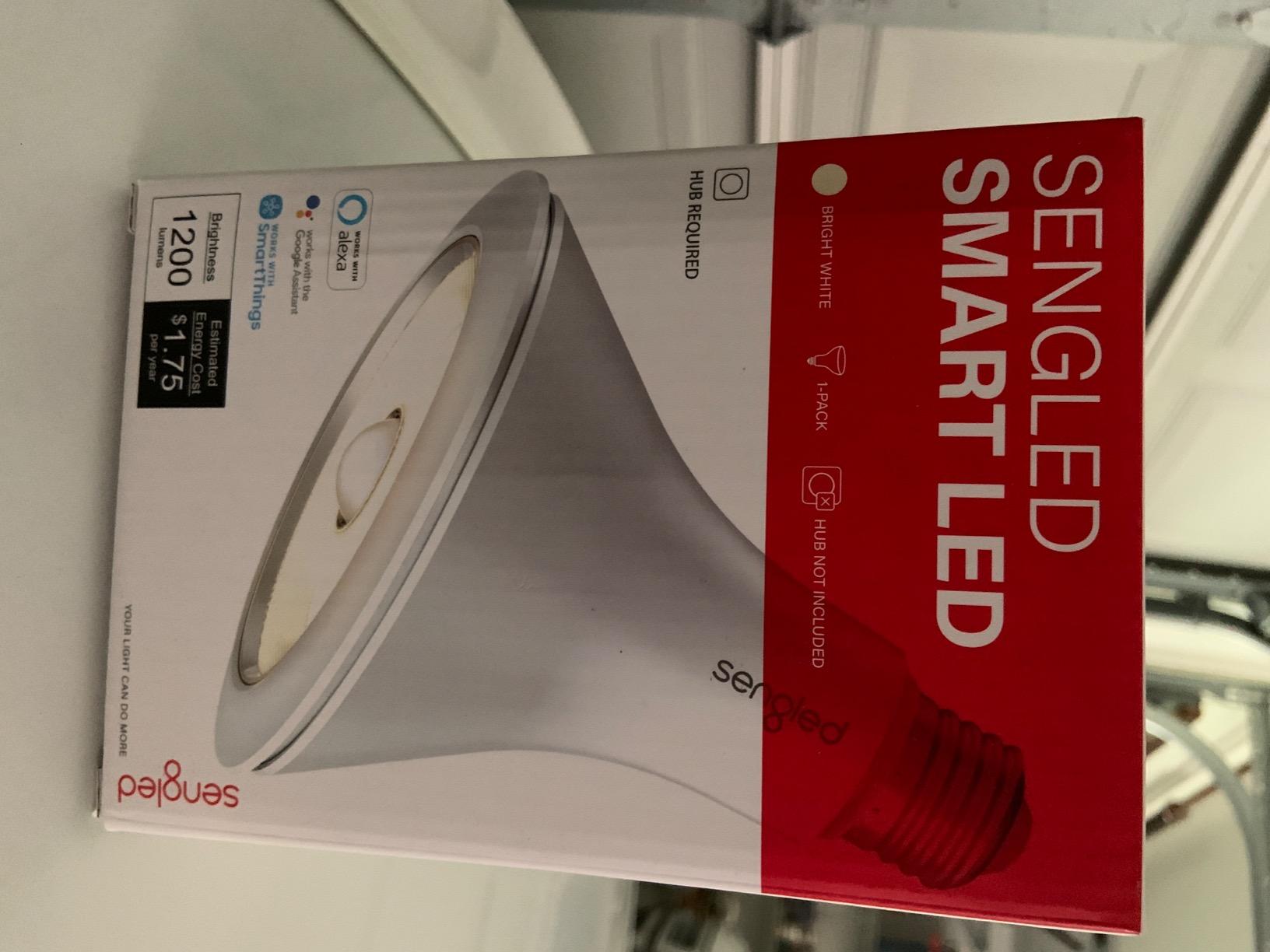 Sengled Smart Flood Light Bulbs work with SmartThings Hub, Echo 4th, Echo Plus, Alexa, Google, Zigbee Hub Required, PAR38 Led Bulb Motion Sensor Light Outdoor, Dusk to Dawn, 3000K, 1200LM, 1 Pack customer photo 1