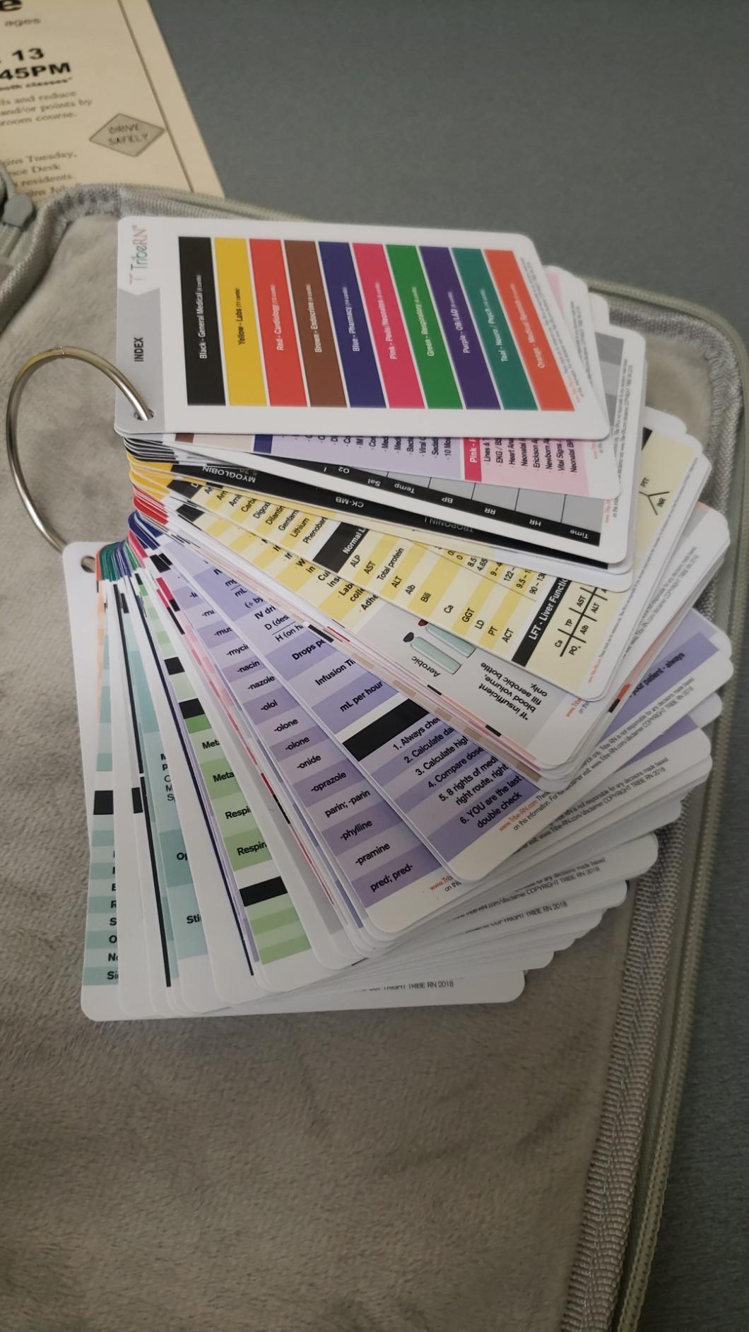 PocketGuru Nursing Pocket Reference Cards - Nursing School Essentials Cheat Sheet for Nurses - More Info Than Badge Cards or Flashcards - 108 Quick Access Pocket Cards customer photo 2
