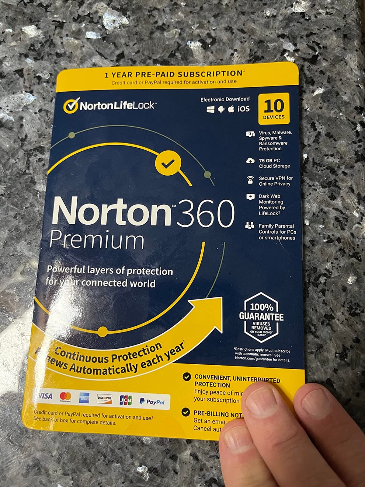 Norton 360 Premium, Antivirus software for 10 Devices with Auto-Renewal - Includes Advanced AI Scam Protection, VPN, Dark Web Monitoring & PC Cloud Backup customer photo 1