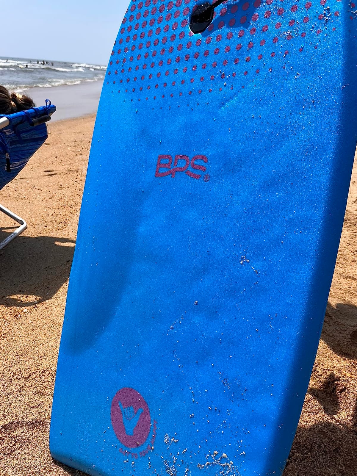 BPS New Zealand ‘Shaka’ Body Board for All Wave Conditions - Lightweight with EPS Core, HDPE Slick Bottom, Body Boards for Beach with Wrist Leash and Plug for Kids and Adults - All Skill Levels customer photo 2