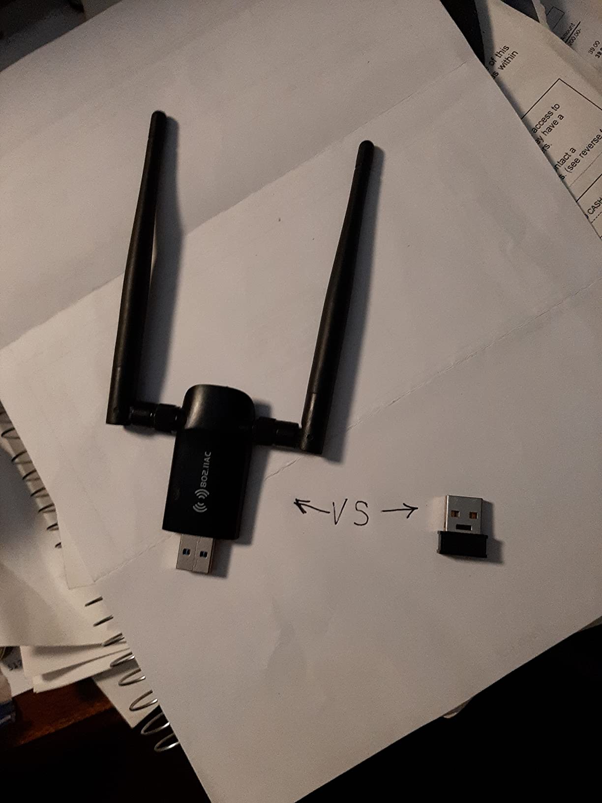 Nineplus Wireless USB WiFi Adapter for PC - 1300Mbps Dual 5Dbi Antennas 5G/2.4G WiFi Adapter for Desktop PC Laptop Windows11/10/7, Wireless Adapters for Desktop Computer Network Adapters customer photo 1