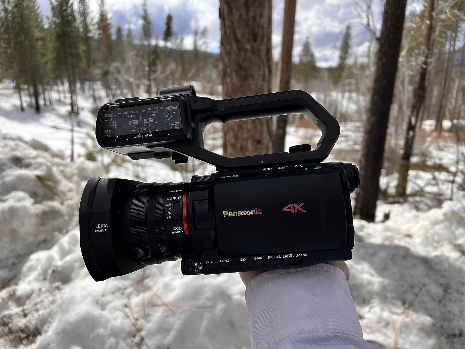 Panasonic X2000 4K Professional Camcorder with 24x Optical Zoom, WiFi HD Live Streaming, 3G SDI Output and VW-HU1 Detachable Handle, HC-X2000 (USA Black) customer photo 1