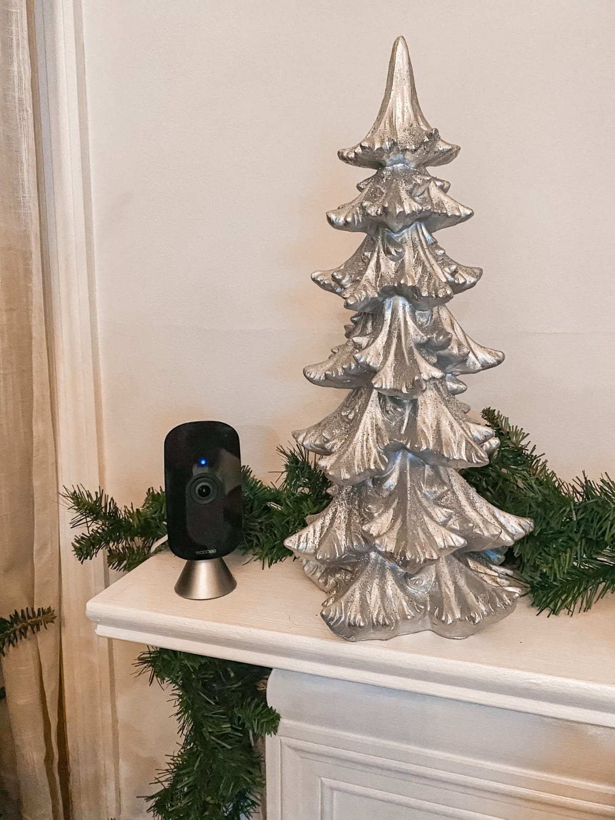 ecobee SmartCamera Indoor WiFi Security Camera, 1080p HD | Auto pan and zoom, Smoke alarm detection, 30-day video history, Two-way talk, On-device encryption, Alexa built-in customer photo 1