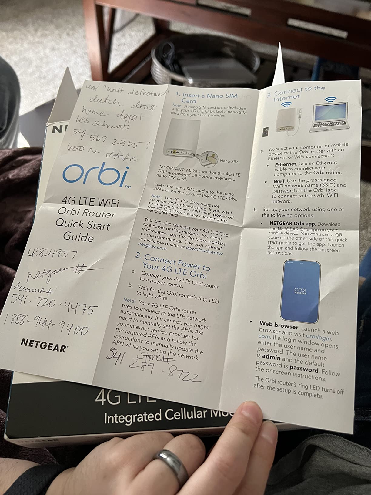 NETGEAR Orbi 4G LTE Mesh WiFi Router (LBR20) | for Home Internet or Hotspot | Certified with AT&T, T-Mobile & Verizon customer photo 2