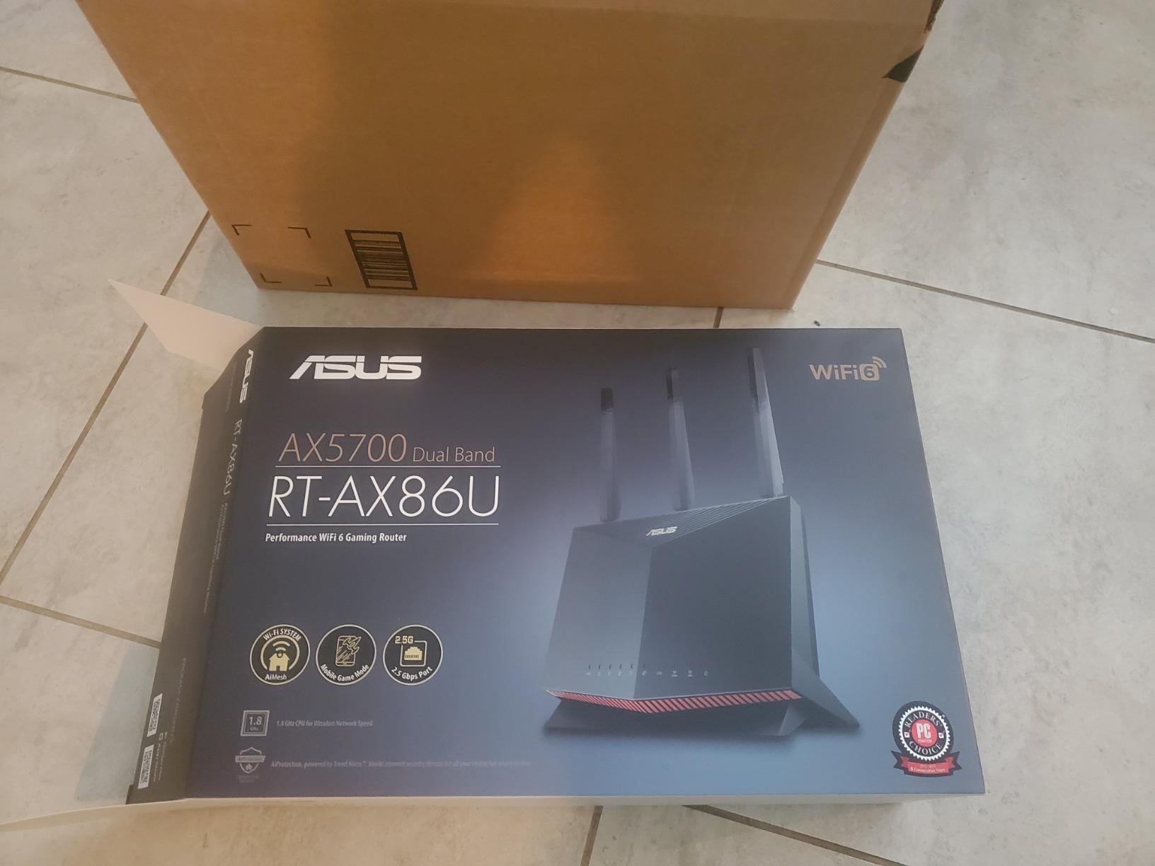 ASUS RT-AX86U (AX5700) Dual Band WiFi 6 Extendable Gaming Router, 2.5G Port, Gaming Port, Mobile Game Mode, Port Forwarding, Subscription-Free Network Security, Instant Guard, VPN, AiMesh Compatible customer photo 2