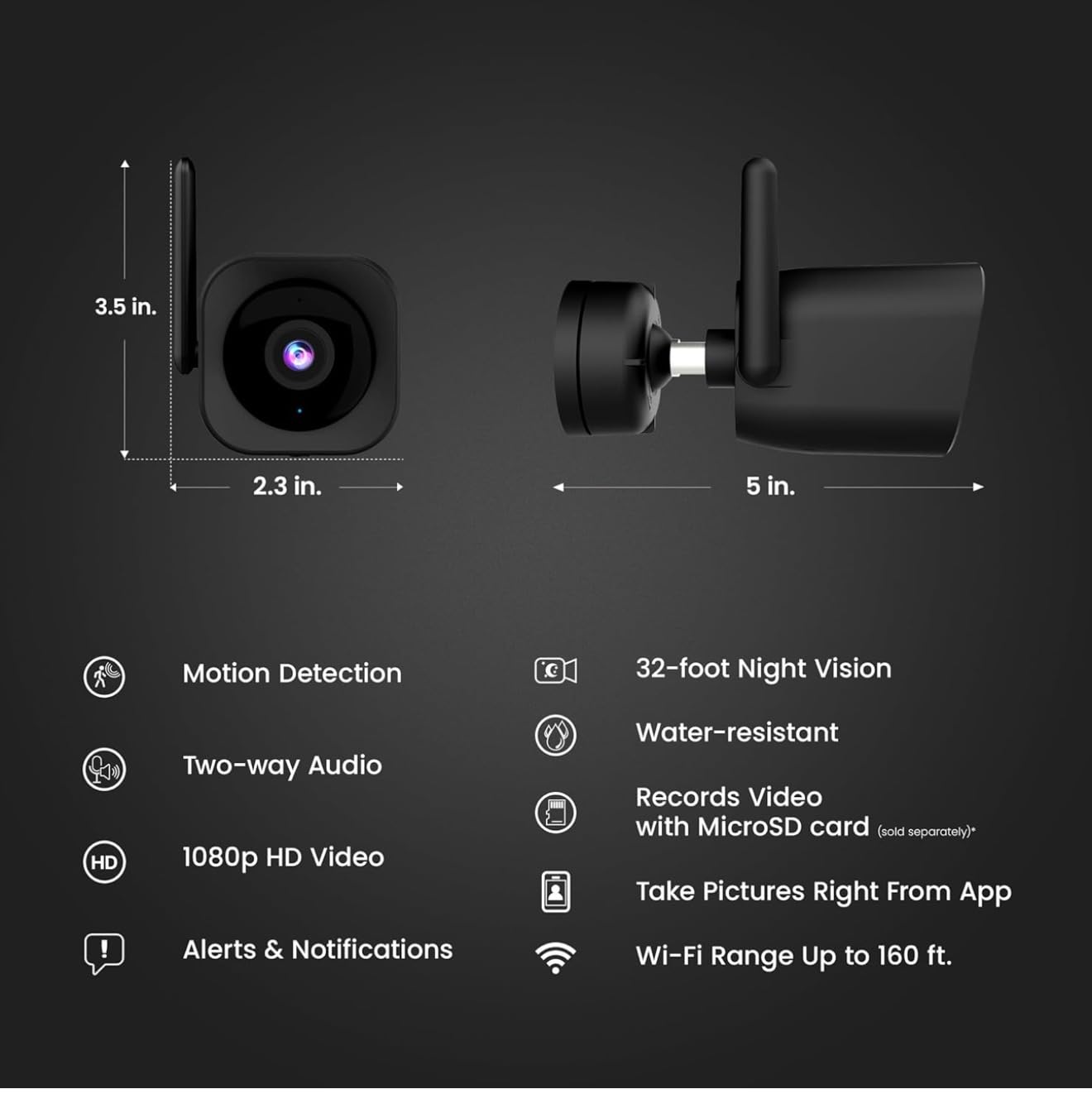 Feit Electric CAM/WM/WiFi 1080p HD Outdoor WiFi Smart Home Security Camera with Night Vision customer photo 1