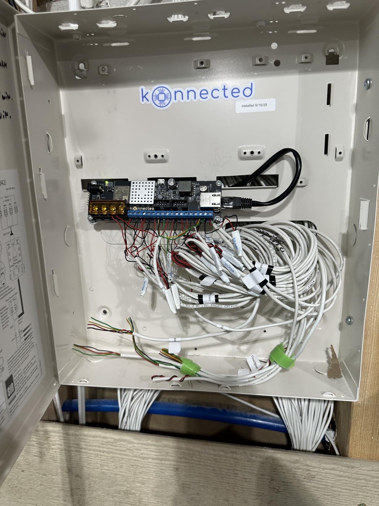 12-Zone Wired Smart Alarm Panel - Konnected Alarm Panel Pro Conversion Kit - Make Wired Alarm System Smart - SmartThings, Alexa - No Batteries or Monthly Subscription - Wi-Fi & Ethernet Connection customer photo 2