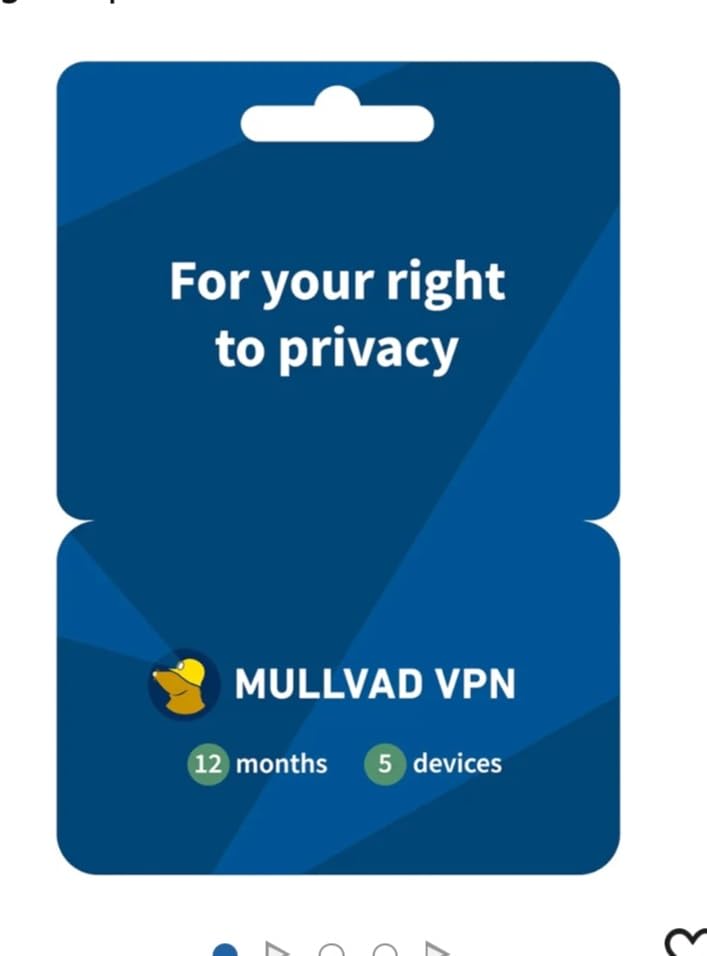 Mullvad VPN - 12 Months for 5 Devices - No-Log VPN Service for Your Privacy customer photo 1
